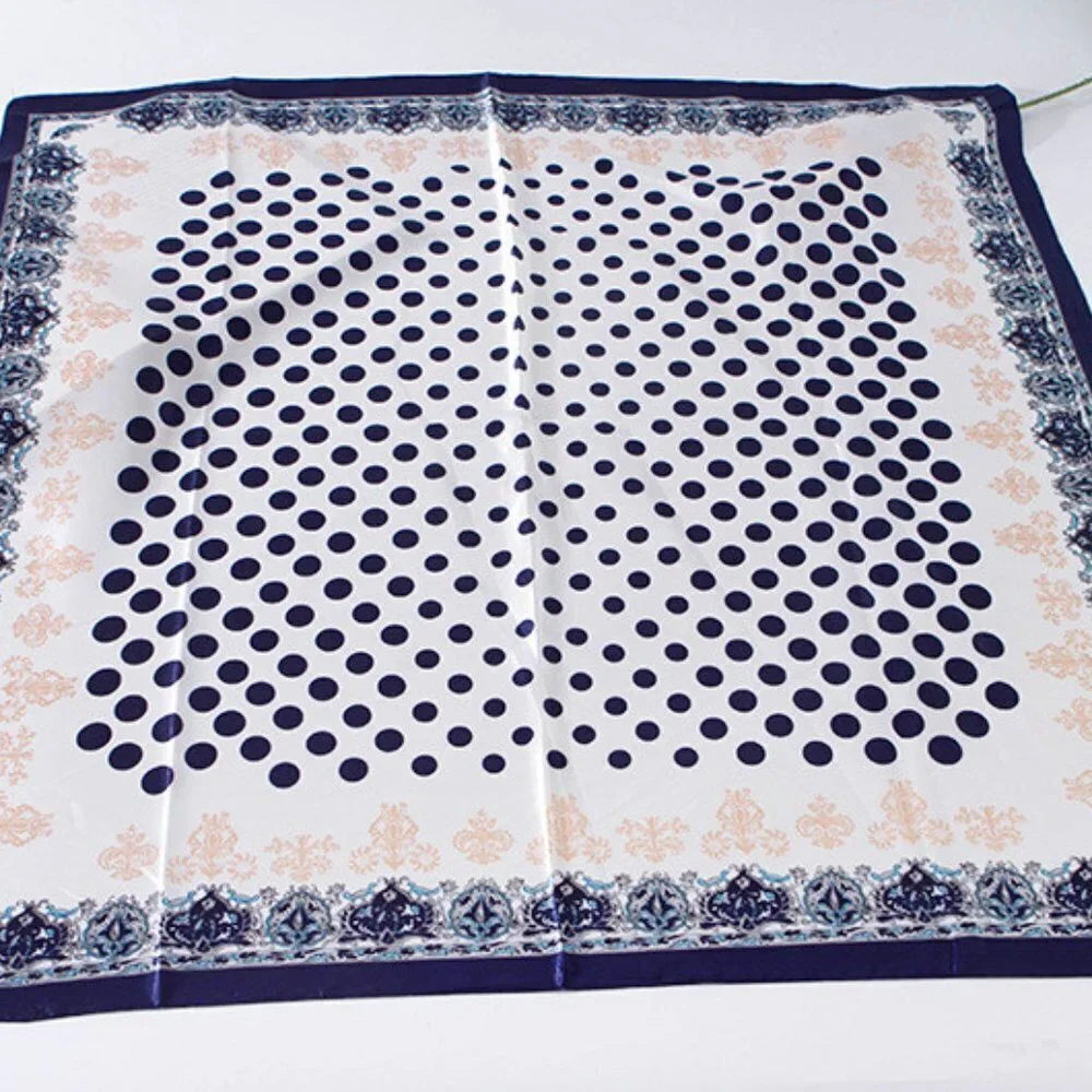 Polka Dot Satin Scarf